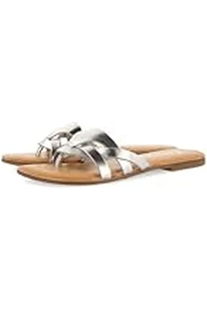 Gioseppo Sandalias Color Plata DE Piel con Tiras para Mujer Cayuse