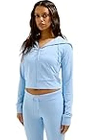 Juicy Couture Oola Hoodie Kapuzensweatjacke, Jersey Sweatjacke mit Kapuze und Reißverschluss in Verschiedenen Farben Sudadera con Capucha, , M para Mujer