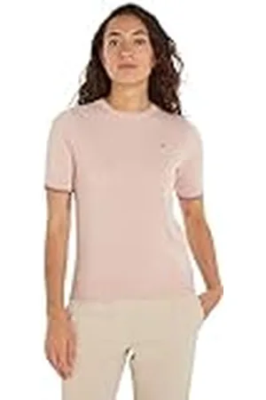 Tommy Hilfiger CO Jersey Stitch C-NK SS Sweater WW0WW38724 Pulóveres, , XL para Mujer
