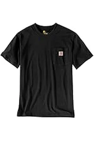 Carhartt Hombre, K87 Camiseta De Manga Corta Con Bolsillo, Ajuste Ligeramente Holgado, Tejido Grueso, , S