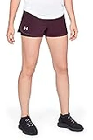 Under Armour Speedpocket - Pantalones Cortos 2 en 1 para Mujer, Color y Negro, Mujer, Pantalones., 1319510-600, , Large