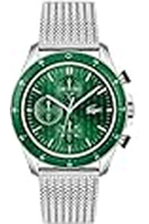 Lacoste Reloj Cronógrafo de Cuarzo para Hombre Colección Neo Heritage con Correa de Acero Inoxidable Plateada - 2011255
