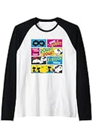 Peanuts Snoopy enmascarado Marvel Comic Strip Fun Super Hero Rescue Dog Camiseta Manga Raglan