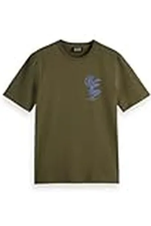Scotch&Soda Left Chest Artwork t-Shirt Camiseta, , XL Hombres