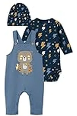 NAME IT NBMVROELS LS Body Box Set with Hat, , 12 Meses Niños Bebes