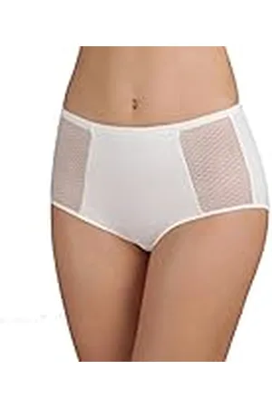Dim Slip De Talle Alto Vientre Plano Eco Mujer x1, Blanco, M