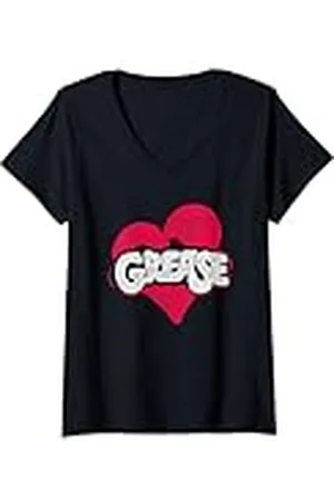 GREASE Heart Camiseta Cuello V