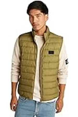 Calvin Klein Chaleco Hombre Down Vest Chaleco acolchado, Verde , S