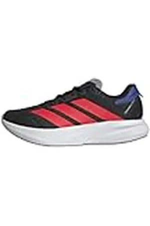 adidas Duramo Speed 2 Running Shoes, Zapatillas para Correr Hombre, Core Black/Lucid Red/Team Royal Blue, 45 1/3 EU