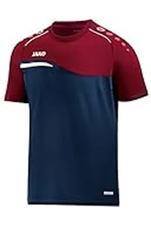 Jako Competition 2.0 Camiseta Infantil, Talla 116, Marino/Rojo Buio