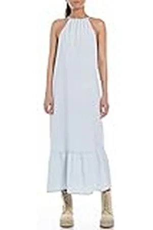 Replay W9004a Vestido, 010 Azul Claro, S para Mujer