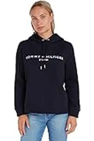 Tommy Hilfiger Mujer Sudadera Heritage con Capucha, Azul (Desert Sky), XXS