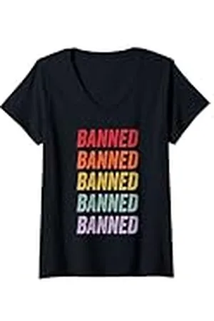 Banned Retro Mujer Prohibido Camiseta Cuello V