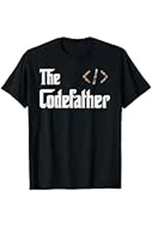 SunFrot Camiseta Humor sarcástico Programador de software CodePadre, Camiseta de manga larga, Unisex-niños, Pequeño, Negro