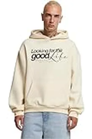 Mister Tee Mt3418-for The Good Fluffy Hoody Sudadera con Capucha, Arena Blanca, XXL para Hombre