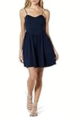 THE DROP Perla Shaped Waist Mini Dress Vestidos, , XL