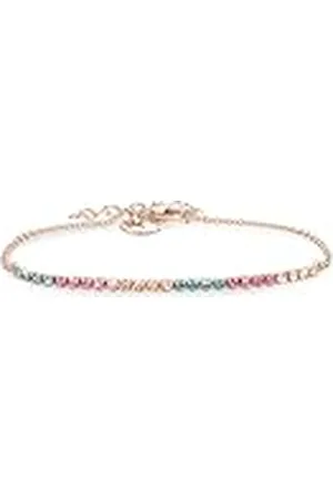 Tamaris Pulsera TJ-0537-B-21 IP oro rosa, 21, Acero inoxidable, Piedra de cristal.