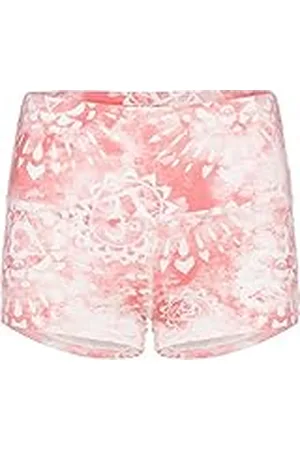 Supernatural Pantalones Cortos para Mujer, cómodos, con Lana de Merino, Talla S, Color Blanco y Rosa