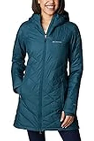 Columbia Heavenly Long Hooded Jacket, Chaqueta Acolchada Con Capucha para Mujer, , Talla S