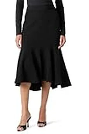 THE DROP Fluted Mermaid Skirt Falda, Limo elástico, 5XL Grande