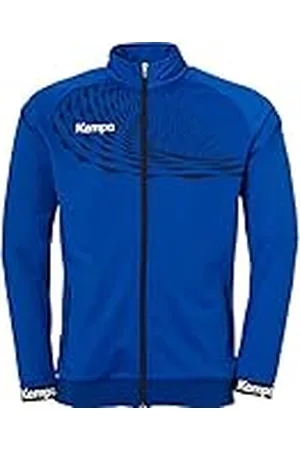 Kempa Wave 26 Poly Jacket hombre niño Chaqueta deportiva de entrenamiento de balonmano para hombre Sudadera ligera - sudadera elástica de entrenamiento con bolsillos con cremallera
