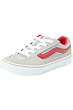 Vans Caldrone, Zapatillas para Unisex niños, Suede/Mesh Charcoal/Red, 28 EU