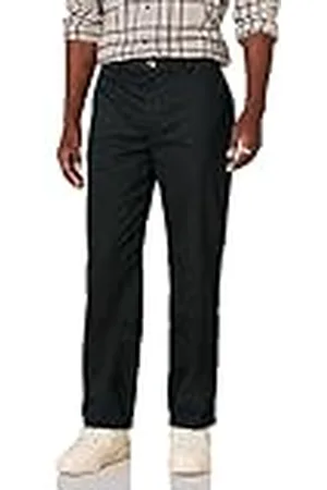 Amazon Pantalón Chino con Parte Delantera Plana Resistente a Las Arrugas y de Corte Clásico (Disponible en Tallas Grandes y Largos Especiales) Hombre, , 36W / 38L