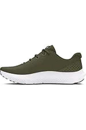Under Armour UA Charged Surge 4 Zapatillas de deporte de hombre, zapatillas para correr transpirables, color verde marino/verde marino/blanco