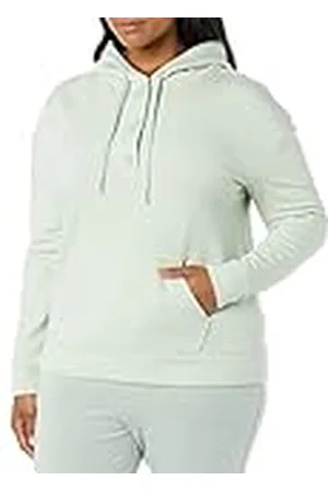 Amazon Sudadera en Felpa con Capucha y Cuello Henley de Manga Larga (Disponible en Tallas Grandes) (Previamente Amazon Aware) Mujer, , XXS