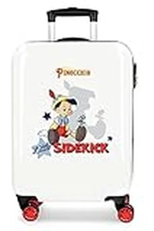 Disney Pinocchio Maleta de cabina Multicolor 38x55x20 cms Rígida ABS Cierre de combinación lateral 34L 2 kgs 4 Ruedas dobles