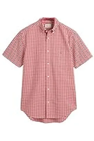 GANT Poplin Gingham Shirt Camisa REG Popelina VIGUENA SS, , L para Hombre