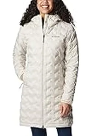 Columbia Delta Ridge Long Down Jacket, Chaqueta De Plumas Acolchada para Mujer, , Talla XS