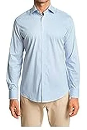 Hackett Stretch Stripe Bc, Camiseta Hombre, 8amwhite/Sky, 68