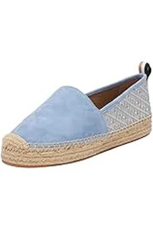 HUGO BOSS Madeira_Slon_sdcveb, Slip_ON_Flats Mujer, Light/Pastel Blue450, 37 EU