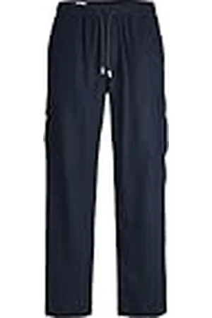 JACK & JONES Jpstbill Jjnate Linen Blend Cargo Jog Sn Pantalones, , M para Hombre