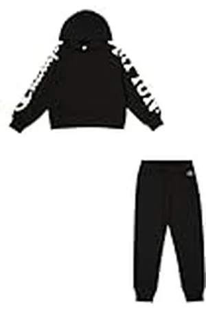 Champion Legacy Graphic Shop G (405022) -Ultra-Light Soft Compact Powerblend Fleece Sudadera con Capucha, , 5-6 años para Niñas