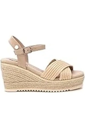 Refresh Sandalia Mujer Beige - Calzado Cómodo y Versátil - Moda casual - Modelo 17265001 (Talla 38)