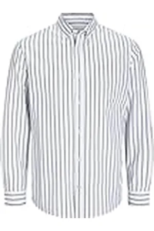 JACK & JONES Camisa de Hombre Talla Grande Color Liso básica Manga Larga Business JJEOXFORD, Color: , Talla:6XL
