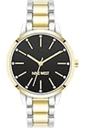 Nine West Reloj de Pulsera con Detalles de Cristal Genuino para Mujer