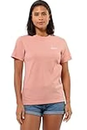 Jack Wolfskin Essential T W Camiseta, Rosa Dawn, XS para Mujer