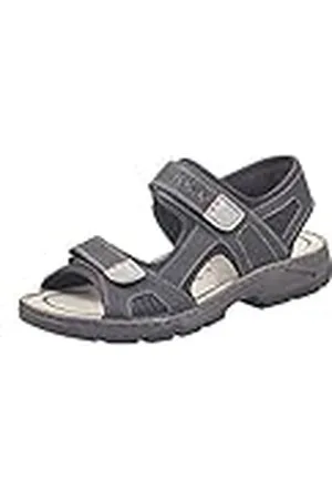Rieker 26156, Sandalias Hombre, Black/Grey 02, 40 EU