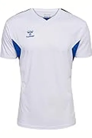 Hummel Authentic PL Jersey S/S Sport – Camiseta de Manga Corta para Hombre – Camiseta Deportiva – Corte Normal – de 100% poliéster Reciclado – Transpirable y de Secado rápido