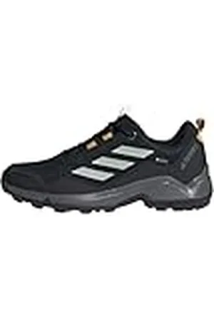 adidas Terrex Eastrail Gore-Tex Hiking Shoes, Zapatos de Senderismo Hombre, Core Black/Silver/Preloved Yellow, 46 EU