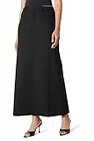 THE DROP Denis Woven Long Column Skirt Falda, , 5XL Grande