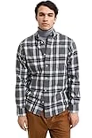 GANT REG Tartan Check Shirt Camisa, , M para Hombre