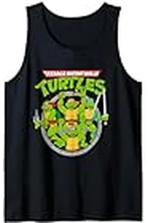 Teenage Mutant Ninja Turtles Logotipo Tmnt con personajes en forma de alcantarillado Camiseta sin Mangas