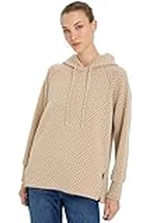 Koton Long Sleeve Slit Detail Tissued Hoodie Sudadera, , S De Las Mujeres