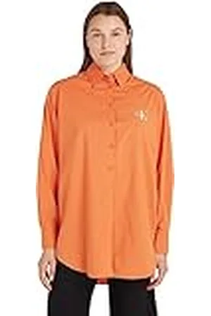 Calvin Klein Jeans Loose MONOLOGO Shirt J20J221866 Camisas de Tejido, , L para Mujer