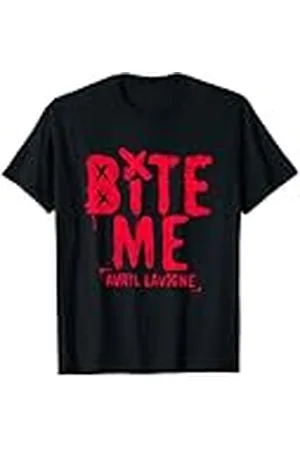 Avril lavigne Oficial Red Bite Me Camiseta