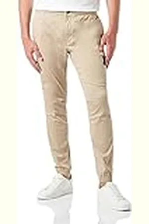 Calvin Klein Jeans MONOLOGO Casual Badge Chino J30J324045 Pantalones de Tejido, , L para Hombre